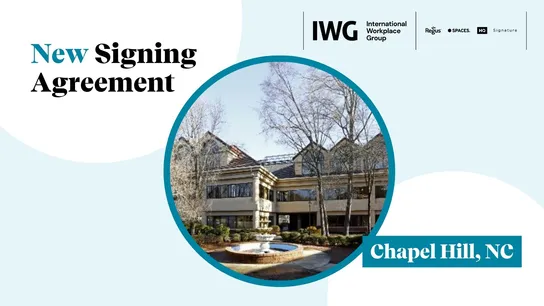 IWG is opening a new co-working space in Chapel Hill, NC